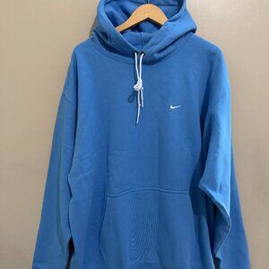 Nike Solo Swoosh UNC Carolina Blue Heavyweight Hoodie Mens 2XL-TT DX1355-412 NEW